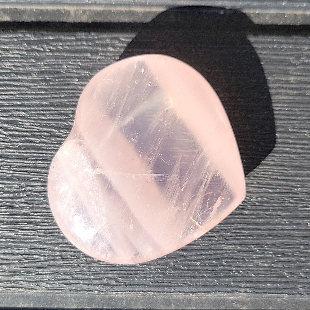Rose Quartz Crystal Heart - Picture 2 of 4